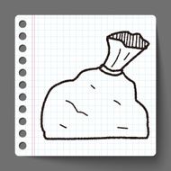 trash bag doodle N3