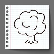 tree doodle drawing N3