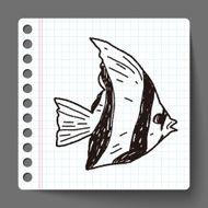 Tropical fish doodle N6