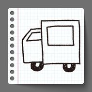 truck doodle drawing N7