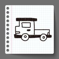 truck doodle drawing N9