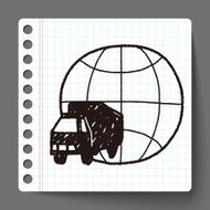 truck shipping doodle N3