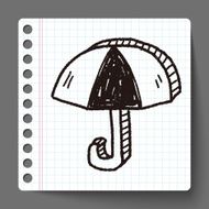 umbrella doodle drawing N11