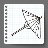 umbrella doodle drawing N12