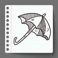 umbrella doodle drawing N13