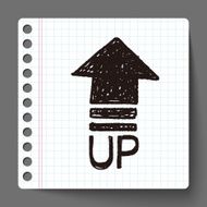 up arrow doodle N2