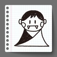 vampire doodle drawing N3
