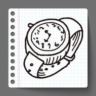 watch doodle drawing N7