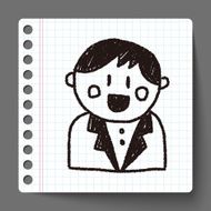 wedding groom doodle drawing N3
