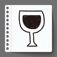 wine doodle drawing N8