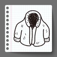 winter coat doodle N2