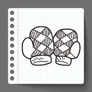 winter gloves doodle N8