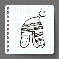 winter hat doodle N9