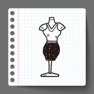 woman clothes doodle N4