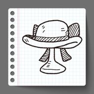 woman hat doodle N2