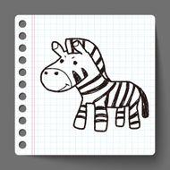 zebra doodle N2