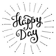 Hand drawn vector lettering N3