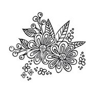 Vector Collection of Hand Drawn Flowers