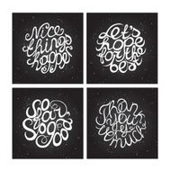 Hand-sketched typographic elements on chalkboard background N2