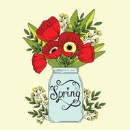 Flowers in jar N2