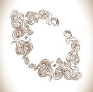 Hand-drawn vector pattern