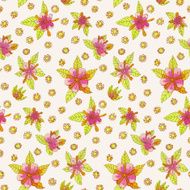 Watercolor Flowers N9