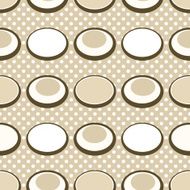 Colored circle seamless pattern with retro colors background