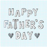happy father day doodle sketch