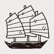 Chinese boat doodle N3