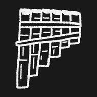 chinese musical Instruments doodle N4
