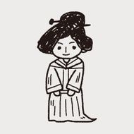 Chinese woman doodle N7