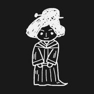 Chinese woman doodle N10