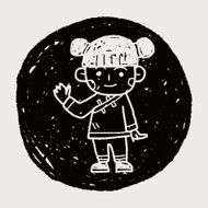 Chinese woman doodle N14