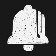 Christmas bell doodle drawing N10