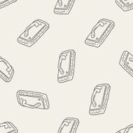 cleaning tool doodle seamless pattern background