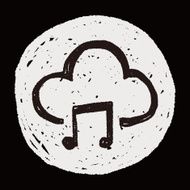 cloud music doodle N5