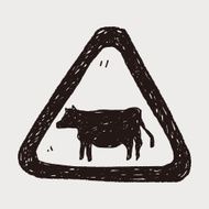 cow sign doodle N3