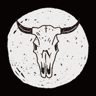 cow skull doodle N5