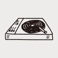 DJ disk doodle drawing N5