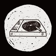 DJ disk doodle drawing N7