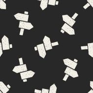 doodle direction seamless pattern background