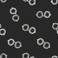 doodle eye glasses seamless pattern background