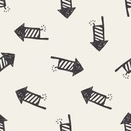 doodle fireworks seamless pattern background