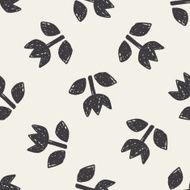 doodle flower seamless pattern background