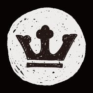 doodle king crown N19