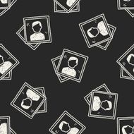 Doodle Photo seamless pattern background N8