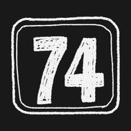 doodle road sign N14