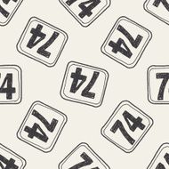 doodle road sign seamless pattern background N2