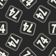 doodle road sign seamless pattern background N5