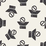 doodle Sound seamless pattern background